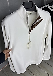 ZEROWEAR - GANT Osho & Pike Kumaş Karışımı Yarım Fermuarlı Sweatshirt