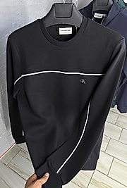 ZEROWEAR - CalvinKlein Modern Şerit Detaylı Osho & Pike kumaş karışımı Sweat