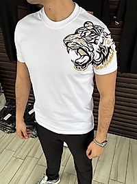 ZEROWEAR - PHİLİPP PLEİN PREMİUM KALİTE NAKIŞ İŞLEMELİ T-SHIRT