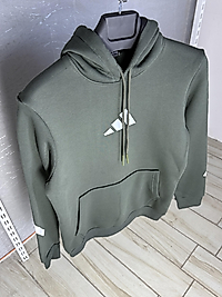 ZEROWEAR - ADİDAS KAPÜŞONLU 3 İPLİK ŞARDONLU PREMİUM KALİTE SWEAT