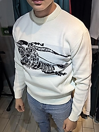 ZEROWEAR - BURBERRY GÖĞÜS LOGO DETAYLI PREMİUM KALİTE TRİKO