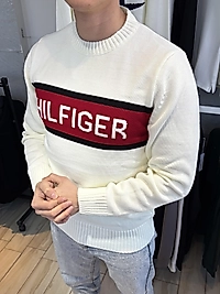 ZEROWEAR - TOMMYJEANS göğüs detaylı Premium kalite triko kazak